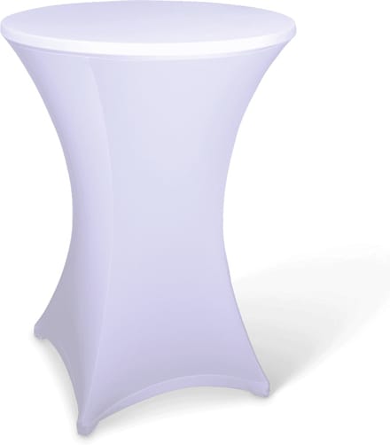 Statafelshop - Statafelrok - Wit - Ø85 cm