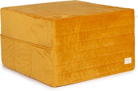 Nobodinoz Sleepover Velvet matras Farniente Yellow