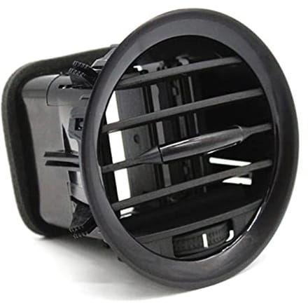Ventilatieroosterafdekking met lamellen - Zwart
