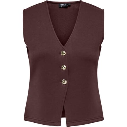 Only Onlnaomi s/l vest swt decadent chocolate/g