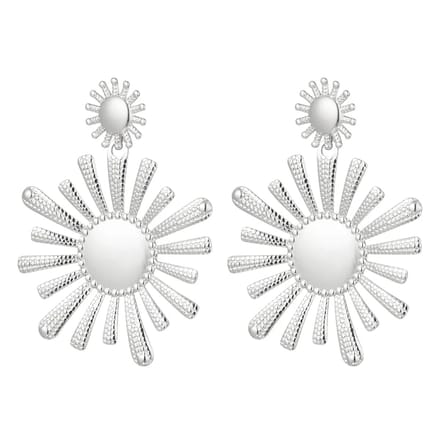 Yehwang - Oorbellen - Stainless Steel - Bloemen - Oorknoppen