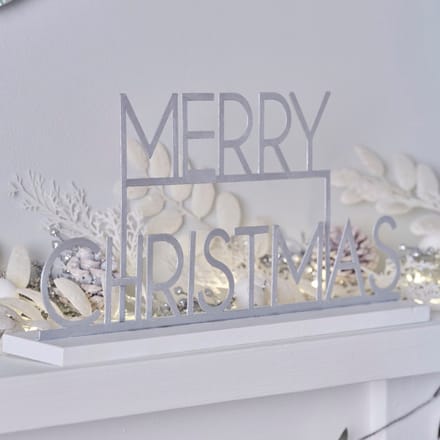 Ginger Ray - Schoorsteen decoratie Merry Christmas 24 x 28 x 6,5 cm