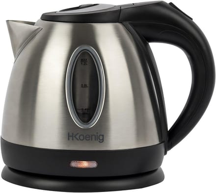 Compacte RVS Waterkoker 1.2L met Snelle Kookfunctie en Waterniveau Indicator