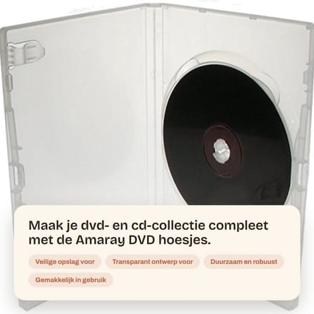 Dailygoody - Amaray Dvd Hoesjes - Transparante Dvd Cases - Set van 25