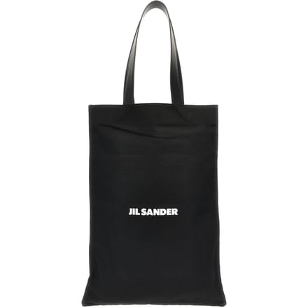 Jil Sander Zwarte Katoenen Tote Bag