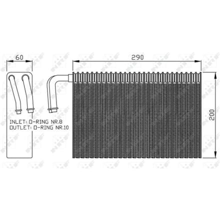 Verdamper, airconditioning NRF 36146