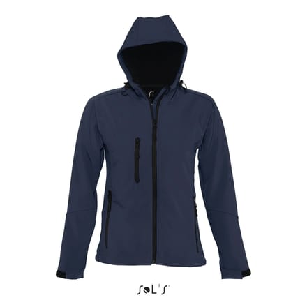 SOL'S Women´s Hooded Softshell Jacket Replay L849 - French Navy - L