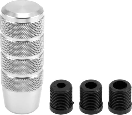 Auto Versnellingspook - Schakelknop Pook - Verbeter Rijervaring - Universele Pasvorm Adapters - 9.5cm Lengte - Zilver