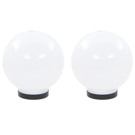 vidaXL LED-bollampen 2 st rond 20 cm PMMA