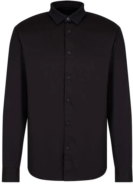 Armani Exchange 6dzcl6_zn10z Overhemd Met Lange Mouwen Zwart L Man