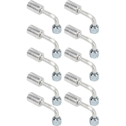 10 Stuks 38in Airconditioning 90 Graden Beadlock Aluminium AC Splicer Slangkoppelingen Adapter