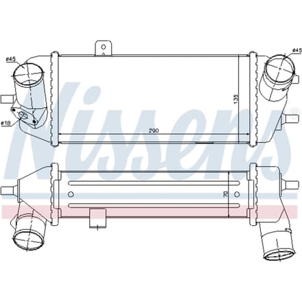Intercooler NISSENS 96558
