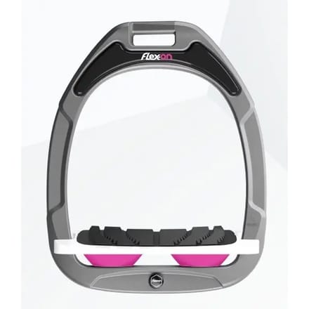 Ingelakte Grip Aluminium/Wit/Roze Hakken Flex-On Green Composite