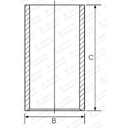 Goetze Engine Voering, cilinderkop GOETZE 14-011041-00