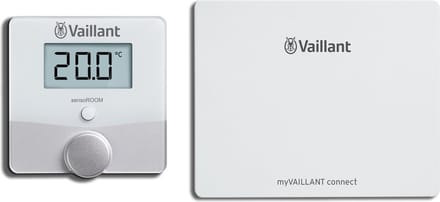 Vaillant draadloze sensoROOM vrt51F thermostaat plus myVAILLANT connect 940F internetmodule voor Vaillant cv ketels vanaf 2007