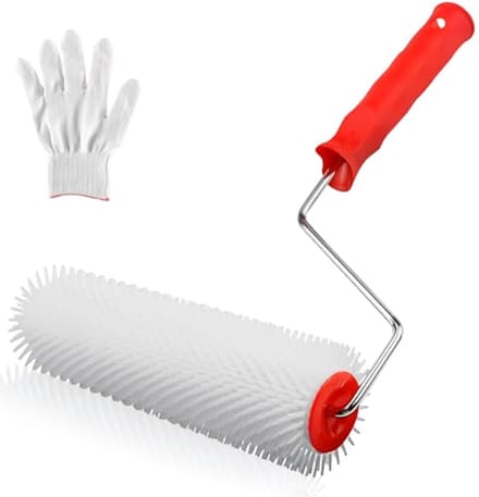 Ontluchtingsroller 23 cm voor vloercoatings - Handstekelroller voor perfecte afwerking