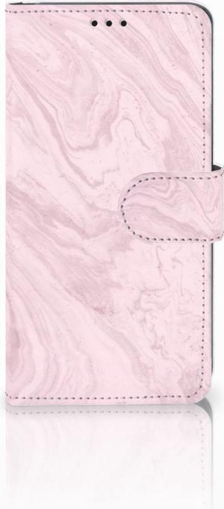 Samsung Galaxy S10 Bookcase Marble Pink - Origineel Cadeau Vriendin