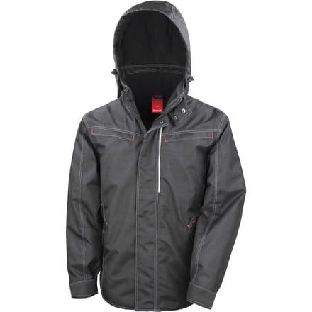 Result Denim Texture Rugged Jacket RT326 - Black - M