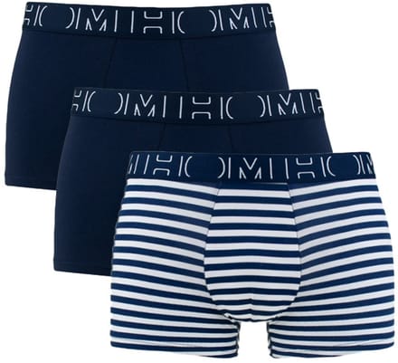 HOM - Christofer #2 Boxer briefs 3p - Navy print/Navy/Navy - mannen - L