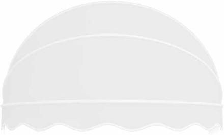 Luifel Deur Luifel - Decoratieve Overkapping Terras - Bescherming Buiten - Waterdicht Zonwerend - 120CM Breed - Wit