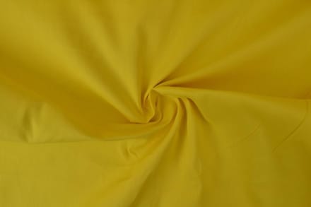 12 meter brandvertragende katoen stof - Geel - 300cm breed