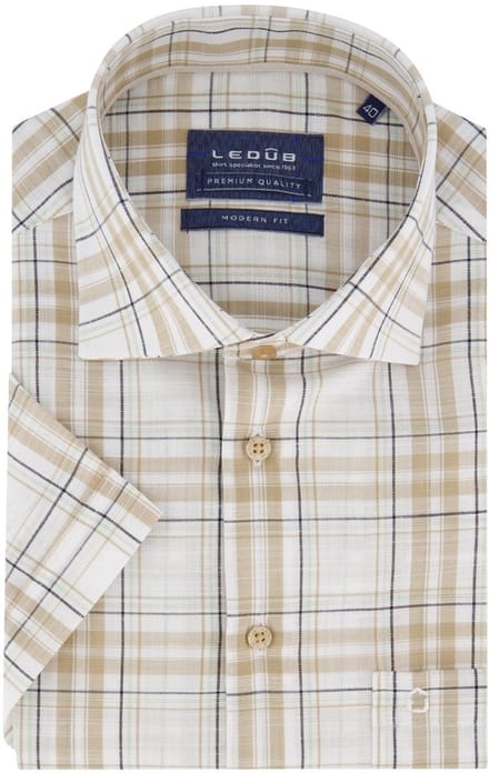 Ledub business overhemd beige