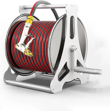 Tuinslanghaspel - Slanghouder - Buiten water geven - Draagbaar wandmodel - 30 meter - Rood