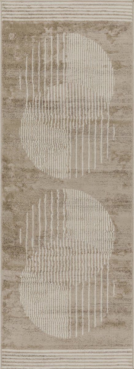 SURYA - ENSO2 Modern Scandinavisch Bruin/Beige Tapijt