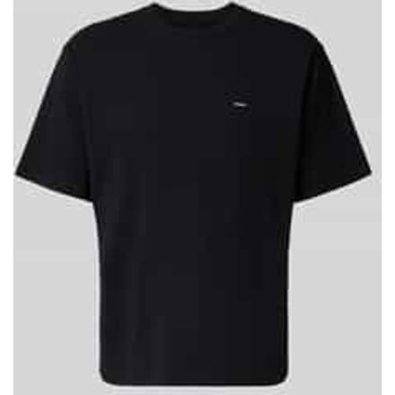 T-shirt met labeldetail en ronde hals