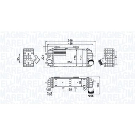 Intercooler MAGNETI MARELLI 351319205760
