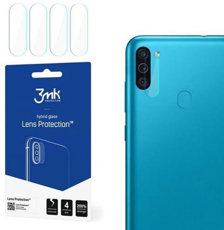 3MK Lens Protect - Bescherming voor Samsung Galaxy M11 - 4 stuks - Transparant - Hybride Technologie