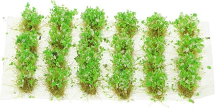 Gras Clusters - Miniatuur Gras - Landschap Decoratie - Realistisch Effect - 11 x 5.5 cm - Groen