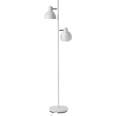 Dyberg Larsen Skagen 2-lamps vloerlamp, wit