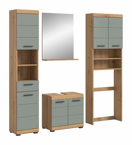 Scout badkamercombinatie salie MDF TZ Artisan eiken NB - 34x190x191cm