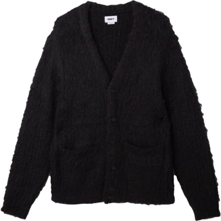 Cardigan Obey patroon vest - zwart