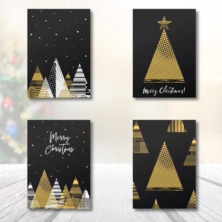 Kerstkaarten 12 stuks | 4 varianten
