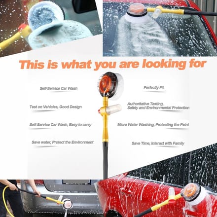 Auto Rotary Wash Brush - Microfiber Chenille Car Care - Sponge Cleaning Tool voor Auto, Muur, Ramen en Meer