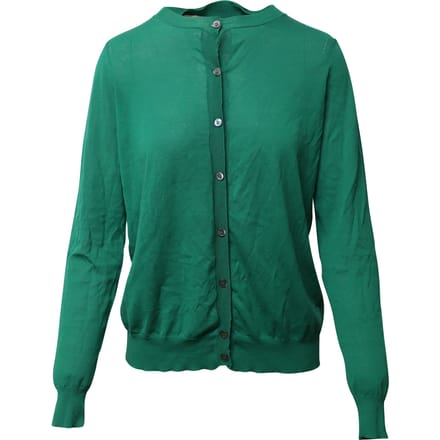Marni vest met knoopsluiting in groene katoen
