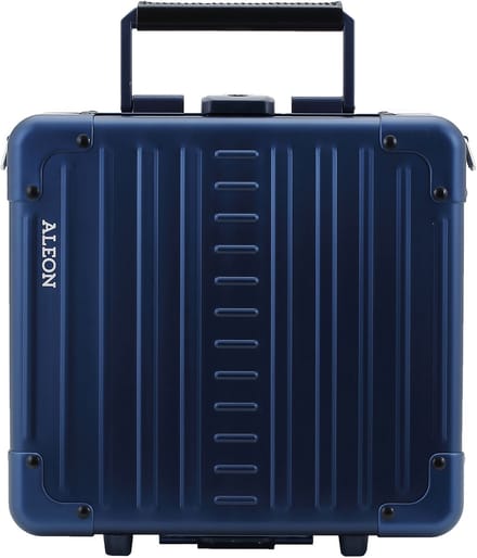 Aleon Diversty-cosmeticaBeautycase van aluminium, 27 cm - 7 L - Open - sapphire
