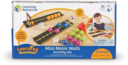 Learning Resources Mini Motor Math Activity Set - 4+