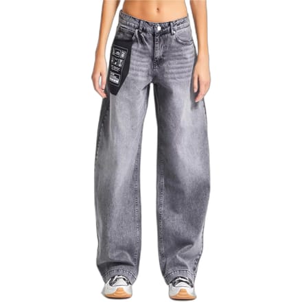 It's Basic - Baggy Mid Rise Jeans - Ash