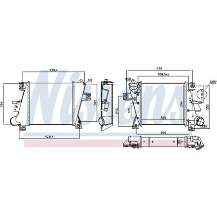 Intercooler NISSENS 96407