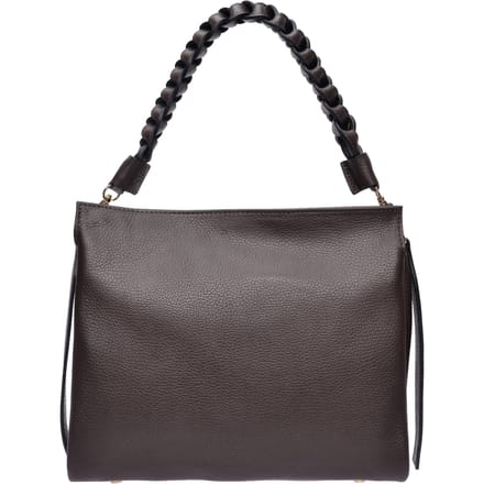 Luisa Vannini Bordeauxrood Rundleer Tas