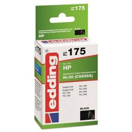 Edding Inktcartridge vervangt HP 56 (C6656A) Compatibel Zwart EDD-175 18-175