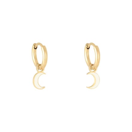 Oorbellen Pastel Moon - Yehwang - Oorbellen - One size - Goud