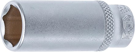 BGS Dopsleuteldop zeskant diep - 1/4 - 14 mm