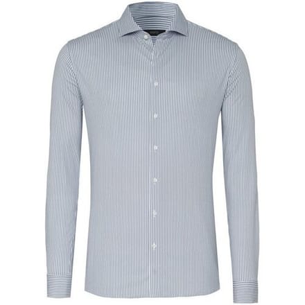 Desoto Luxury Overhemd Fine Allover Structure Stripes Donker Blauw / male
