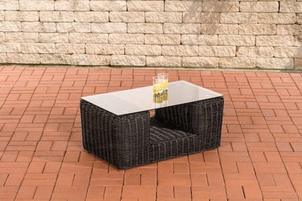 CLP Salontafel Moss 80 x 50 cm zwart