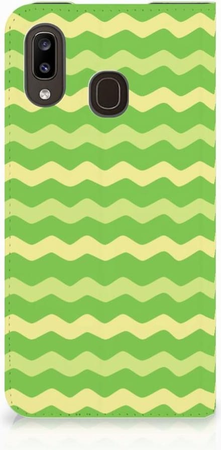 Samsung Galaxy A30 Hoesje met Magneet Waves Green