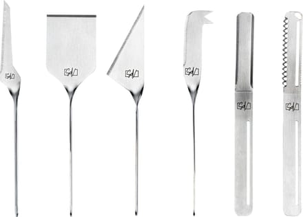 Laguiole Style de Vie Kaasmes en Botermes Zilver - 6 stuks